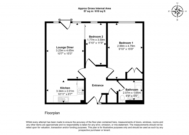 Flat 5, 533 Whippendell Road, Watford WD18 7QF 5