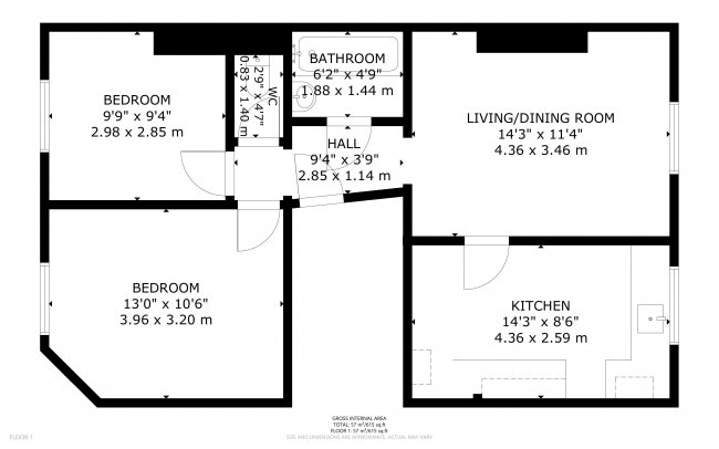 Flat C, 32 Navarino Road, Hackney, London  E8 1AD 32