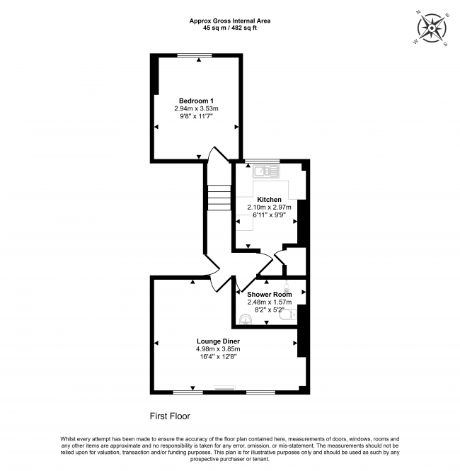 Flat B, 43 Victoria Road, Finsbury Park, London, N4 3SJ 2