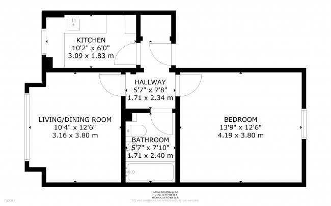 Flat 4 12 Kings Avenue, Ealing, London, W5 2SH 1