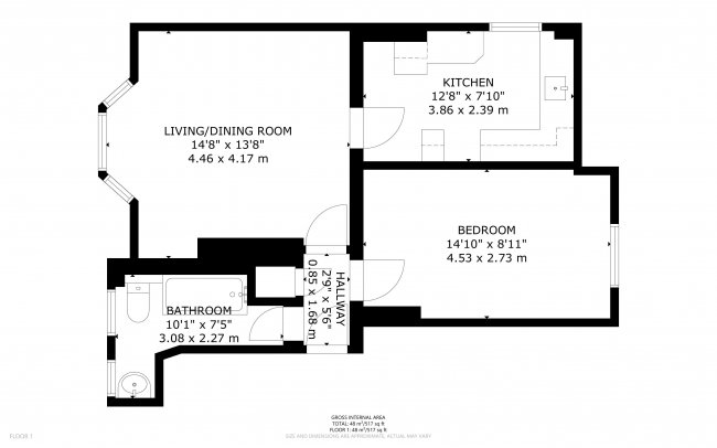 Flat 4 Block G Peabody Estate, Rodney Road, Walworth, London, SE17 1BU 5