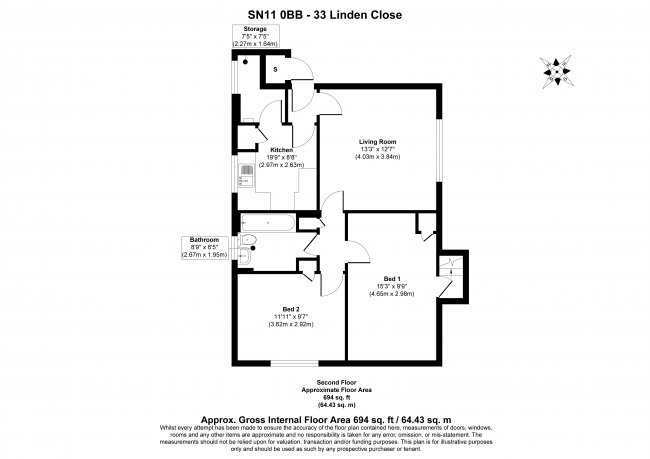 Flat 33 Linden Close, Calne, Wiltshire, SN11 0BB 4