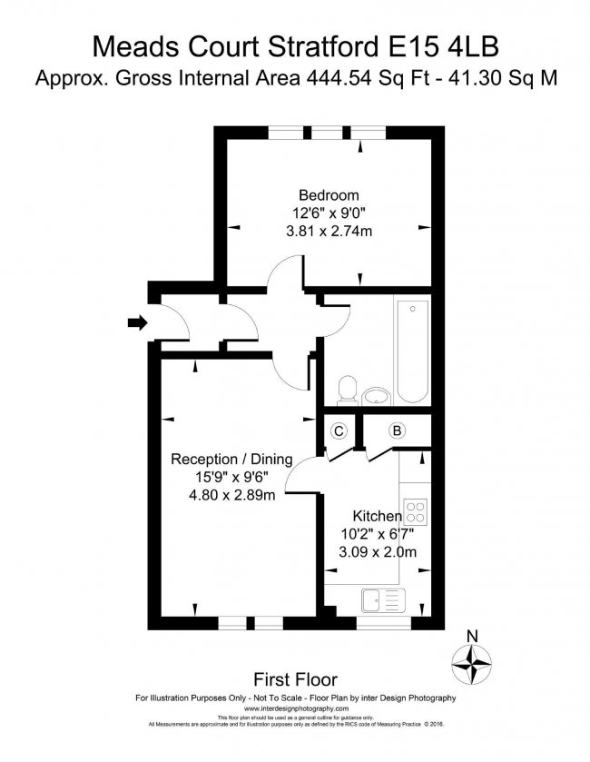 43 Meads Court
38 Carnarvon Road,
Stratford,
London,
E15 4LB
 4