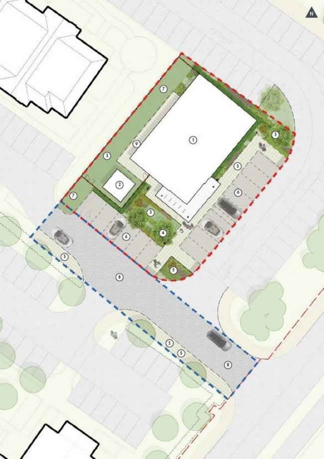 Land at Island Site, 3 Beggarwood Lane, Kempshott, Basingstoke, Hampshire RG22 4TT
 7