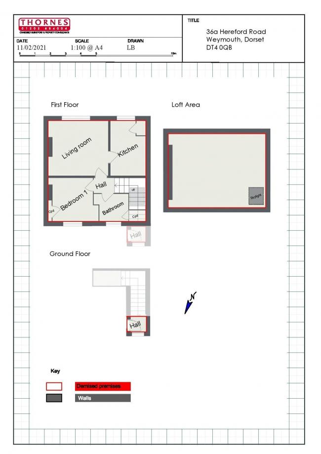 36A Hereford Road, Weymouth, Dorset, DT4 0QB
 1