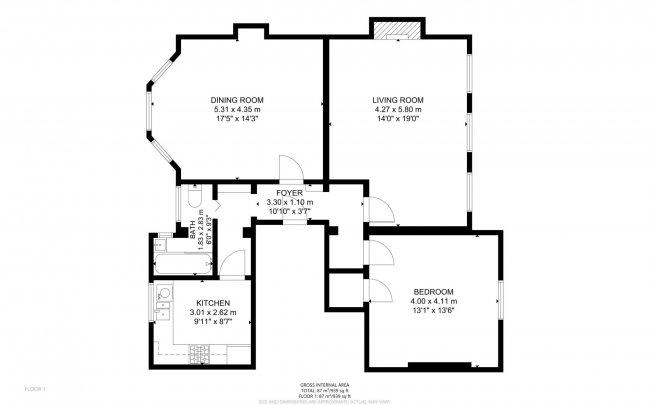 Flat 2, 24 Court Yard, Eltham, London, SE9 5PZ
 8