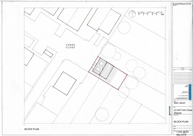 Land between 8-9 York Close, Staines-upon-Thames, Middlesex, TW18 1GA
 5