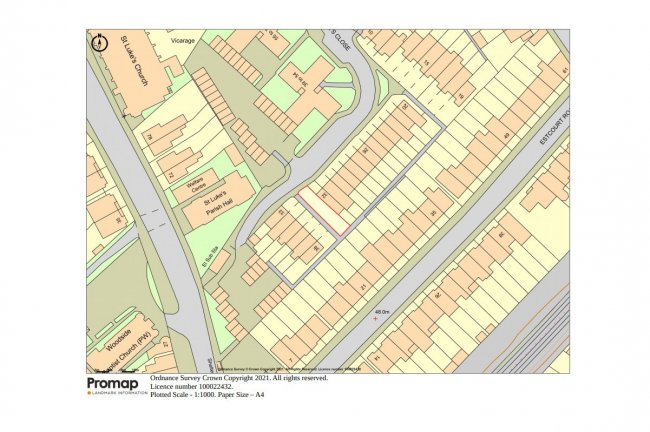 Land adjacent to 32 St Lukes Close, London SE25 4SX
 1