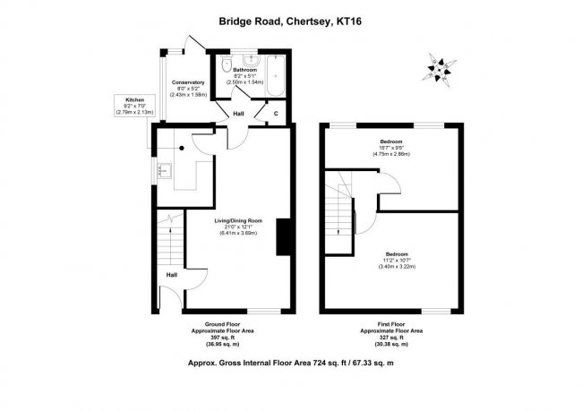 60 Bridge Road, Chertsey Surrey  KT16 8LA
 7
