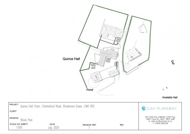 Quince Hall Farm, Chelmsford Road, Blackmore, Ingatestone, Essex CM4 0PZ
 2