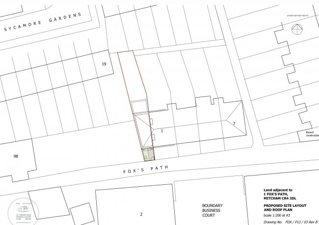 Land Adjacent to 1 Fox's Path, Mitcham, Surrey CR4 3DL 8