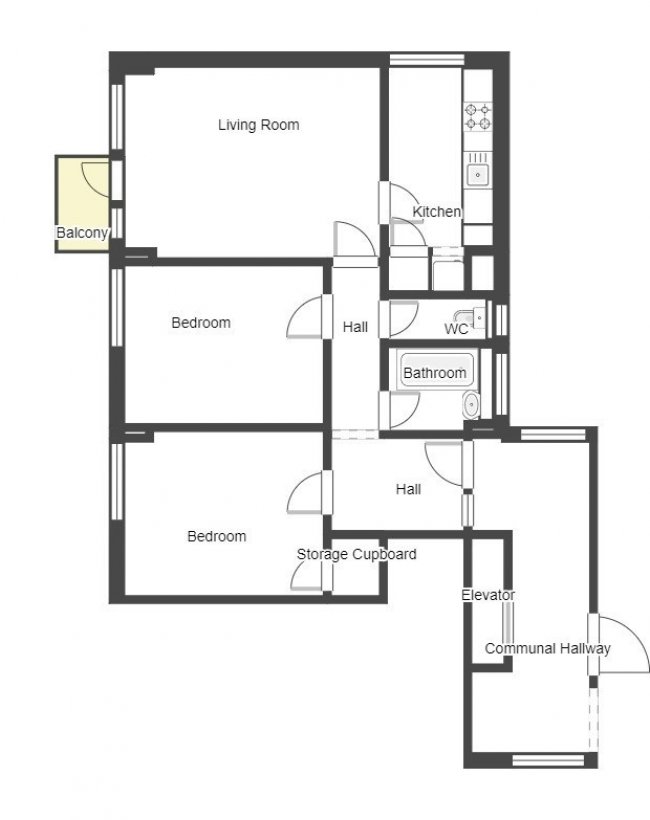 36 Laburnum Court, Laburnum Street, Haggerston, London, E2 8BH 1