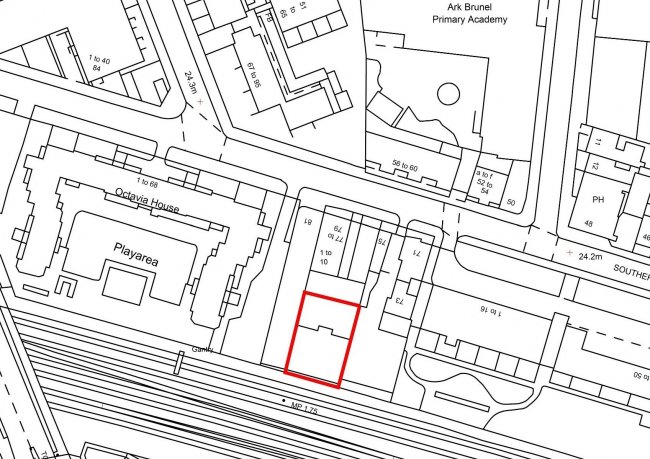 Office Building rear of 77 & 79 Southern Row, North Kensington, London W10 5AL 2