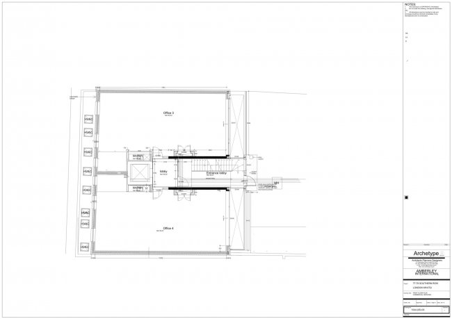 Office Building rear of 77 & 79 Southern Row, North Kensington, London W10 5AL 2