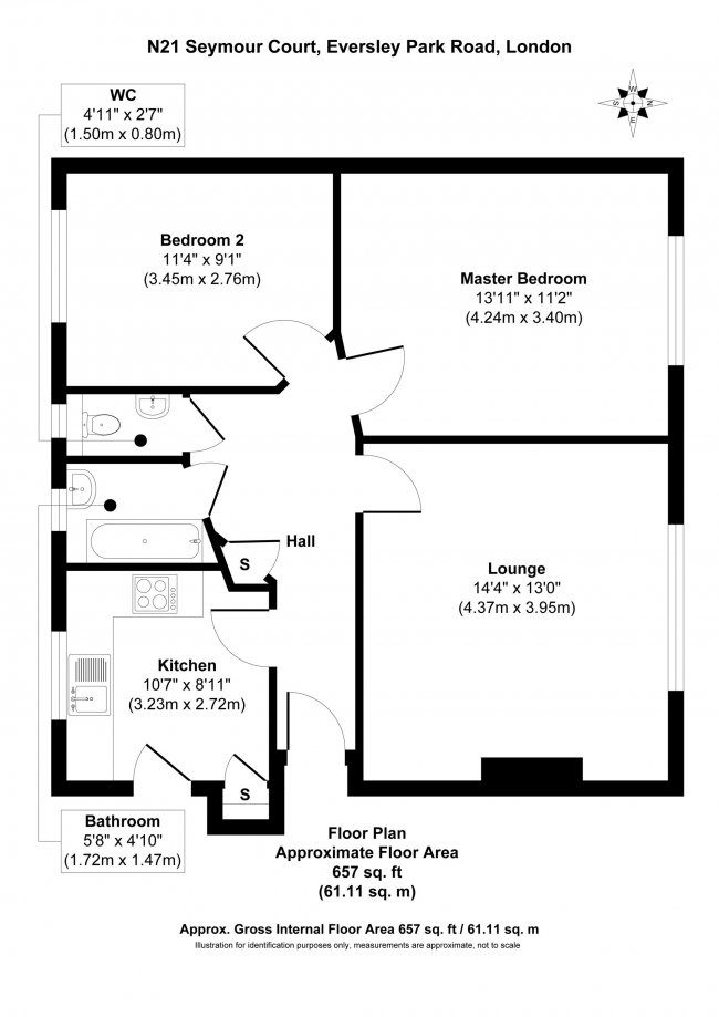 Flat 12 Seymour Court, Eversley Park Road, Winchmore Hill, London N21 1JG 2