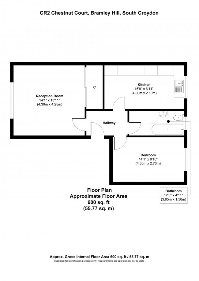 Flat 1 Chestnut Court, 16 Bramley Hill, South Croydon, Surrey, CR2 6LY
 10