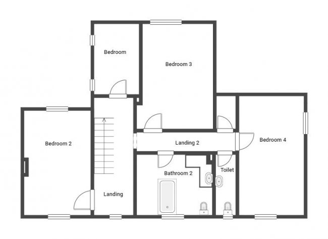 3-4 Police Houses, North Road, Catchgate, Stanley DH9 8ED 1