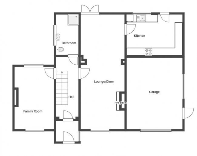 3-4 Police Houses, North Road, Catchgate, Stanley DH9 8ED 1