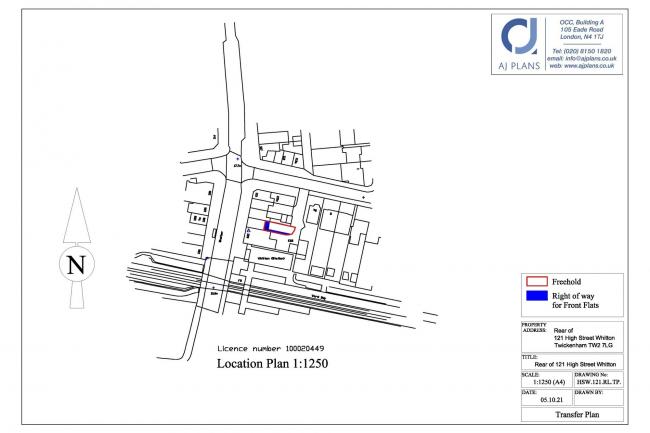 Land at the rear of 121 High Street, Whitton, Twickenham, TW2 7LG 7