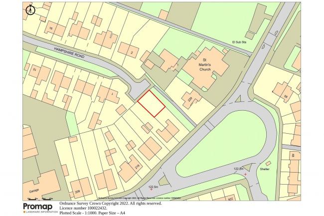 Land rear of 227 Upper College Ride (fronting Hampshire Road) Old Dean, Camberley, Surrey GU15 4HE 8