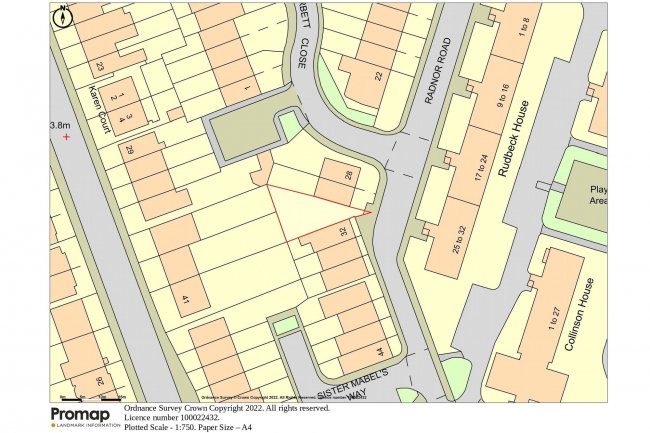 Land lying on the south side of 30 Radnor Road, Peckham, London, SE15 6UR 1