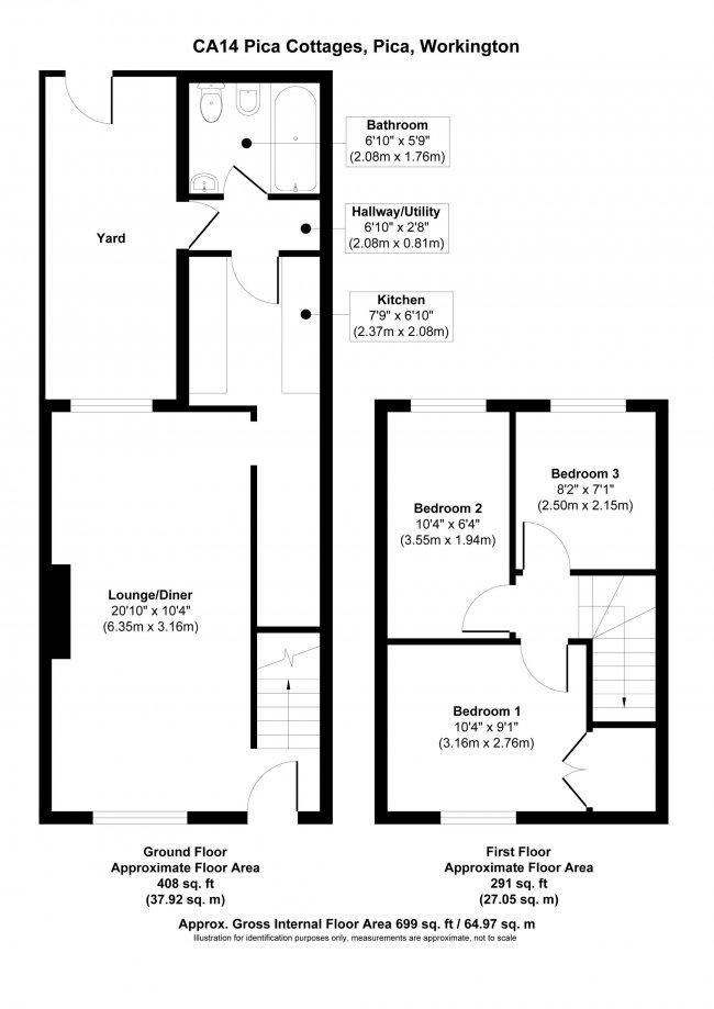 1 Pica Cottages, Pica, Workington, Cumbria, CA14 4QA 3