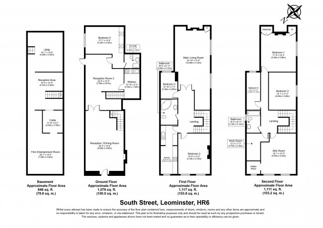 13 South Street, Leominster, Herefordshire, HR6 8JA
 4