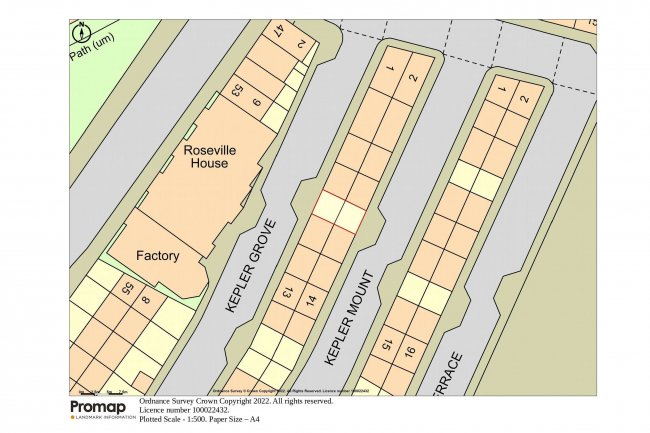 Land adjacent to 7 Kepler Grove, Harehills, Leeds, West Yorkshire LS8 5EL
 2