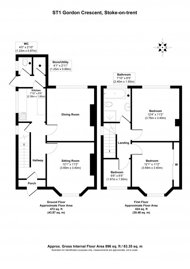 33 Gordon Crescent, Stoke on Trent ST1 6BU
 7