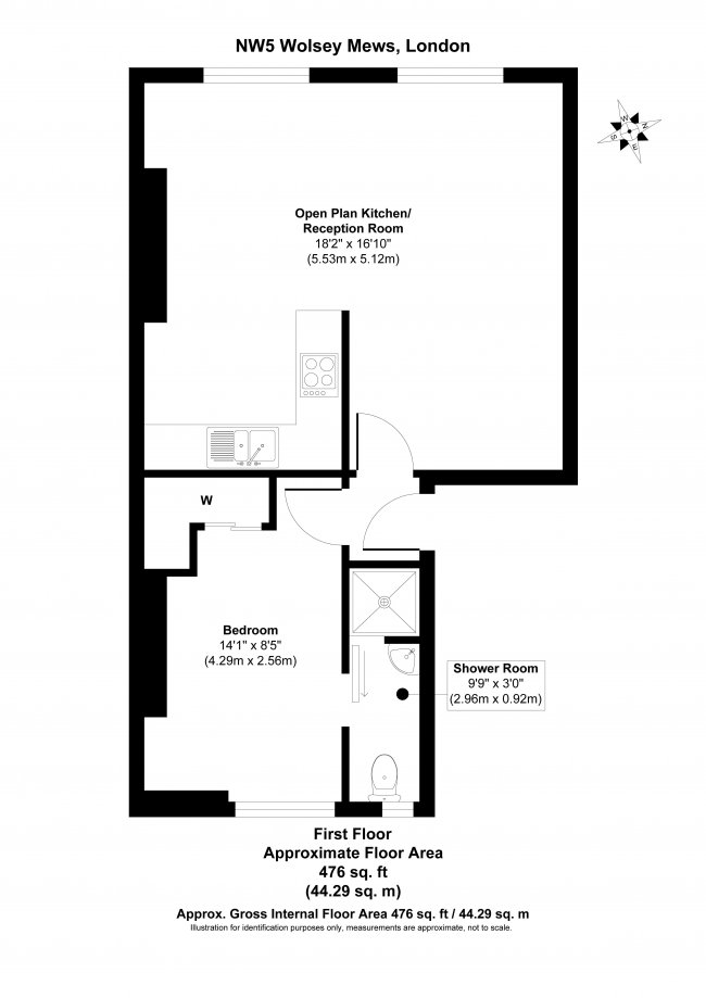 19a Wolsey Mews, Kentish Town, London NW5 2DX 
 6