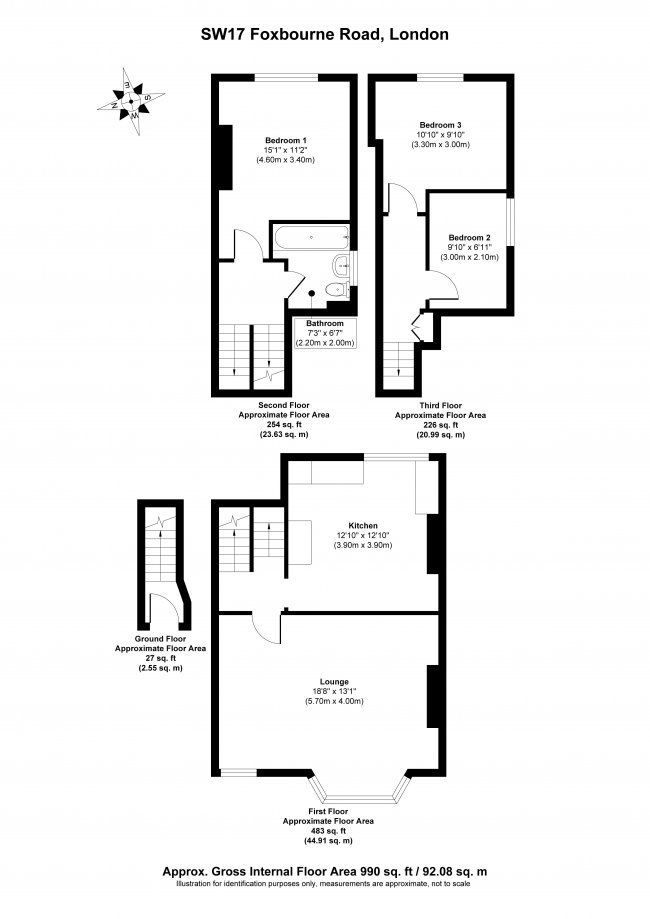 Flat B, 2 Foxbourne Road, Tooting, London SW17 8EW 
 10