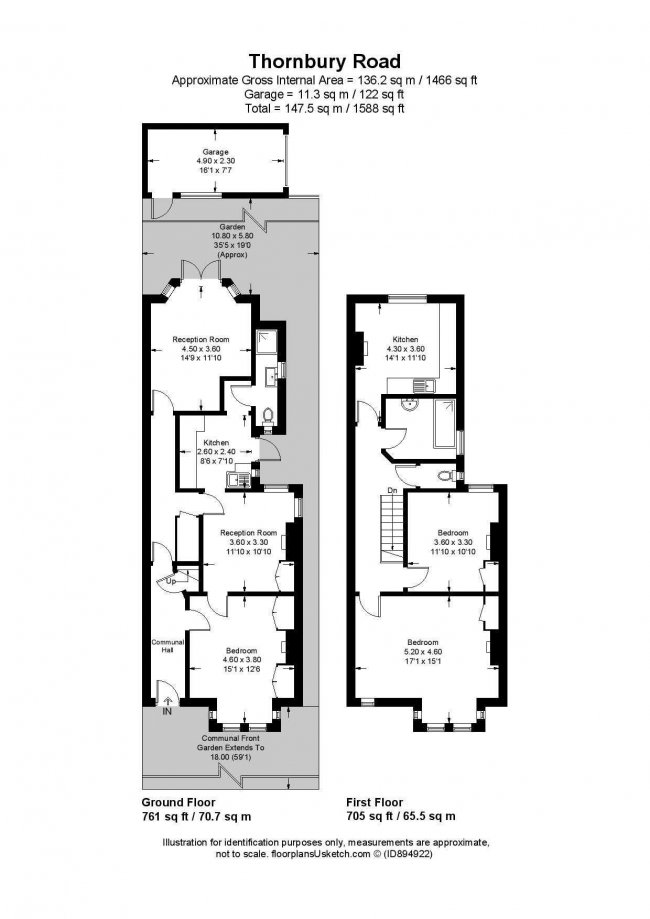 91 Thornbury Road, Isleworth, TW7 4NL
 6