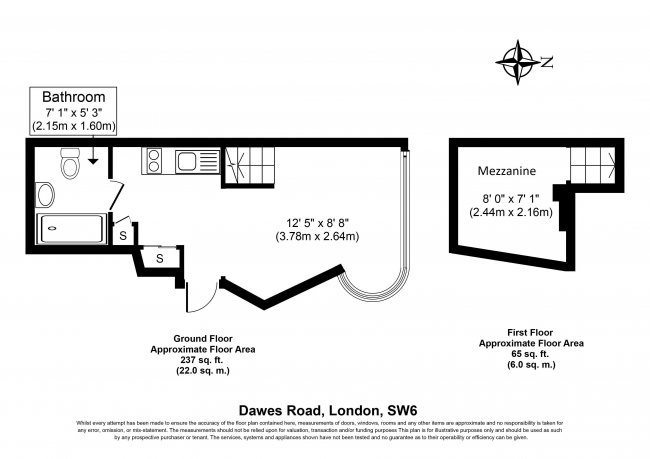 241 Dawes Road, Fulham, London SW6 7RD
 4