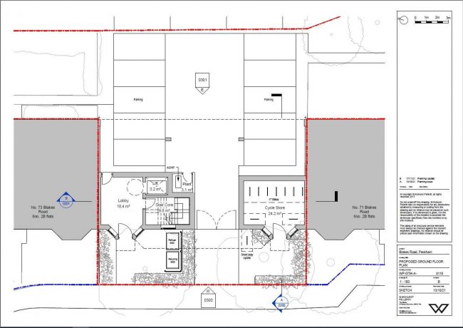Site between 71-73 Innes Street, Blakes Road, Peckham, London SE15 6GZ 5