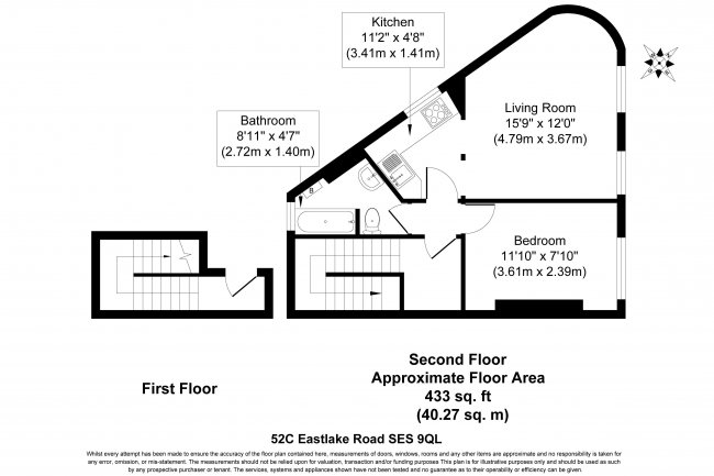 52 Eastlake Road, Camberwell, London, SE5 9QL
 2