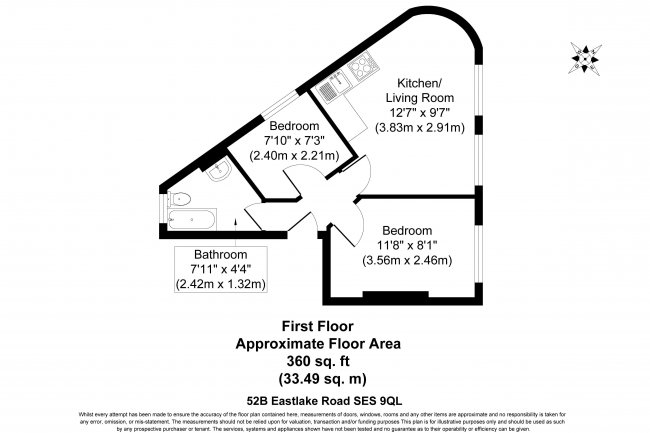 52 Eastlake Road, Camberwell, London, SE5 9QL
 2